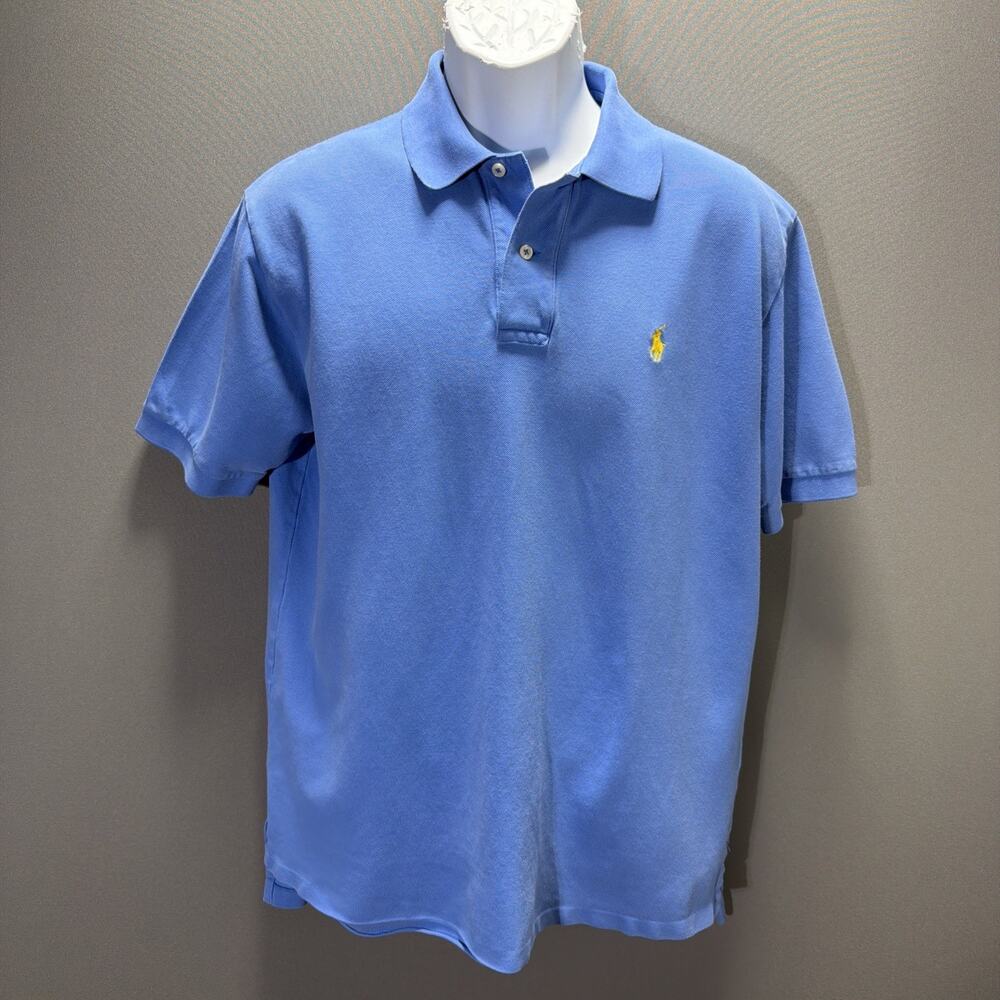 Polo Ralph Lauren Men’s Blue Polo Shirt Large Short Sleeve